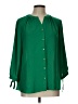 Violet & Claire 100% Polyester Green 3/4 Sleeve Blouse Size L - photo 1
