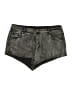 Romwe Metallic Gray Denim Shorts Size 4X - photo 1