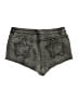 Romwe Metallic Gray Denim Shorts Size 4X - photo 2