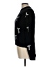 J.Crew 100% Cashmere Graphic Black Cashmere Pullover Sweater Size L - photo 5