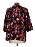 BLOOMCHIC 100% Polyester Floral Black 3/4 Sleeve Blouse Size 12 - photo 2