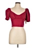 Shore Burgundy Short Sleeve Top Size L - photo 1