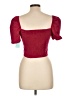 Shore Burgundy Short Sleeve Top Size L - photo 2