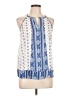 Pink Republic 100% Polyester Blue Sleeveless Blouse Size L - photo 1