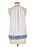 Pink Republic 100% Polyester Blue Sleeveless Blouse Size L - photo 2