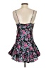 Van Mar 100% Polyester Floral Black Cocktail Dress Size S - photo 2
