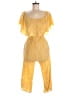 Elan Solid Yellow Romper Size S - photo 1