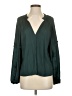 Roan + Ryan 100% Polyester Green Long Sleeve Blouse Size XS - photo 1