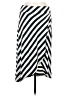 Athleta Stripes Black Casual Skirt Size M - photo 1