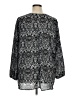 Living Doll 100% Polyester Paisley Black 3/4 Sleeve Blouse Size 1X - photo 2