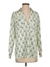 Ann Taylor 100% Polyester Floral Ivory Long Sleeve Blouse Size S - photo 1