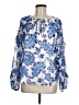Sugarlips Blue Long Sleeve Blouse Size M - photo 1