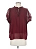 ee:some 100% Polyester Burgundy 3/4 Sleeve Blouse Size S - photo 1