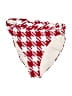 WeWoreWhat Checkered-gingham Red Swimsuit Bottoms Size L (estimated) - photo 1