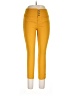Chocolate Solid Yellow Casual Pants Size L - photo 1