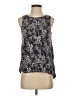 Cupio Black Purple Sleeveless Blouse Size S - photo 1