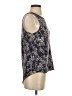 Cupio Black Purple Sleeveless Blouse Size S - photo 4