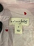 Maison Jules 100% Rayon Hearts Pink Long Sleeve Blouse Size S - photo 4