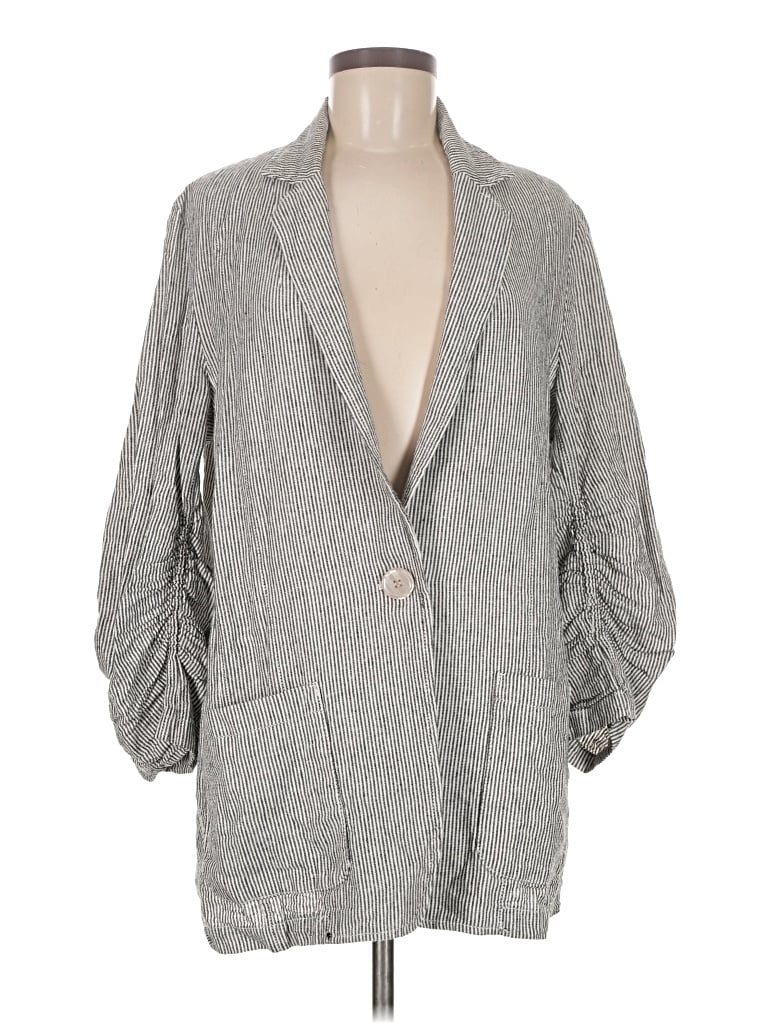 Pre-owned Max Studio Blazer Jacket In Black