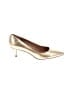Talbots 100% Leather Metallic Gold Heels Size 8 1/2 - photo 1