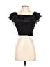 GOELIA Black Short Sleeve Top Size 2 - photo 1