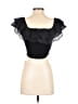 GOELIA Black Short Sleeve Top Size 2 - photo 2