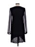 Express 100% Rayon Solid Black Casual Dress Size XS - photo 2