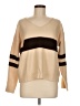 Unbranded 100% Polyester Color Block Tan Pullover Sweater Size M - photo 1