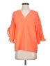Jess Lea 100% Polyester Orange 3/4 Sleeve Blouse Size S - photo 1