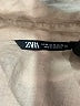 Zara 100% Linen Tan Long Sleeve Button-Down Shirt Size XS - photo 7
