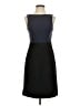 Theory 100% Wool Color Block Black Cocktail Dress Size 2 - photo 1