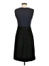 Theory 100% Wool Color Block Black Cocktail Dress Size 2 - photo 2