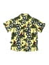 First Wave 100% Polyester Tropical Yellow Short Sleeve Button-Down Shirt Size 7 - photo 2