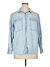 MICHAEL Michael Kors 100% Lyocell Blue Long Sleeve Button-Down Shirt Size XL - photo 1