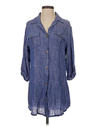 Dotti 3/4 Sleeve Button-Down Shirt (view 1)