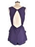 Pins and Needles 100% Polyester Solid Purple Romper Size S - photo 2