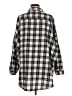 Boohoo Plaid Gray Long Sleeve Button-Down Shirt Size 8 - photo 2