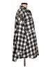 Boohoo Plaid Gray Long Sleeve Button-Down Shirt Size 8 - photo 4