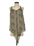Doe & Rae 100% Polyester Tan Ivory Sleeveless Blouse Size S - photo 1