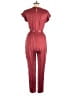 Greylin Solid Burgundy Jumpsuit Size S - photo 2
