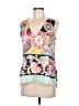 Julie Brown Paisley Blue Sleeveless Blouse Size 6 - photo 1