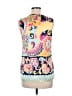Julie Brown Paisley Blue Sleeveless Blouse Size 6 - photo 2
