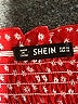 Shein 100% Polyester Hearts Red Casual Dress Size XS - photo 7