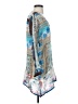 Johnny Was 100% Silk Blue 3/4 Sleeve Silk Top Size XS - photo 4