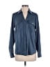 MICHAEL Michael Kors Blue Long Sleeve Button-Down Shirt Size S - photo 1