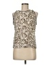Worth New York Print Brown Sleeveless Blouse Size M - photo 1