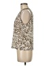 Worth New York Print Brown Sleeveless Blouse Size M - photo 5
