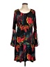 MSK Print Black Cocktail Dress Size L - photo 1