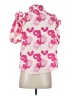 Unbranded 100% Polyester Pink Short Sleeve Blouse Size S - photo 2