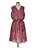 The Limited 100% Polyester Print Red Casual Dress Size L - photo 1
